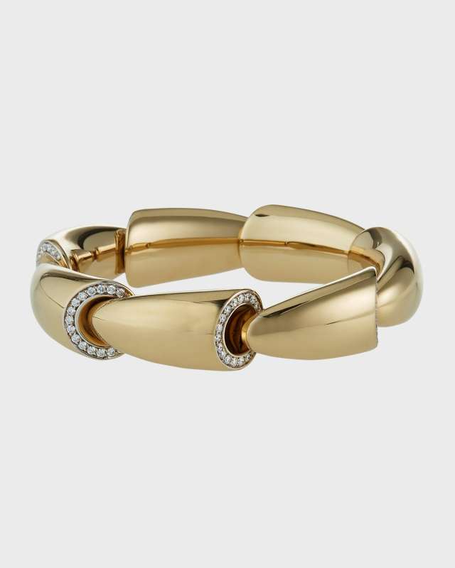 18k White Gold Diamond-Edge Bracelet